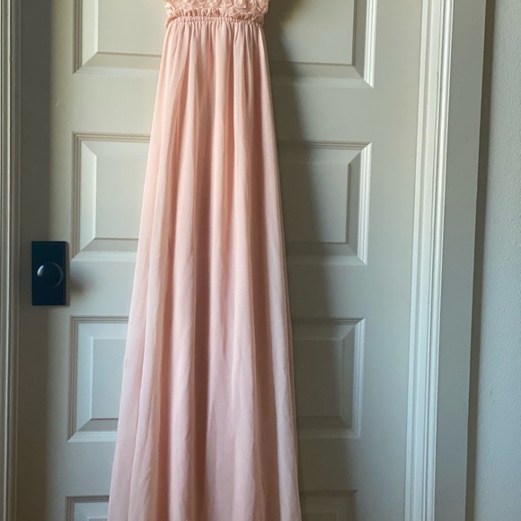 Like new Lulus Pink Maxi Gown - Picture 2 of 5